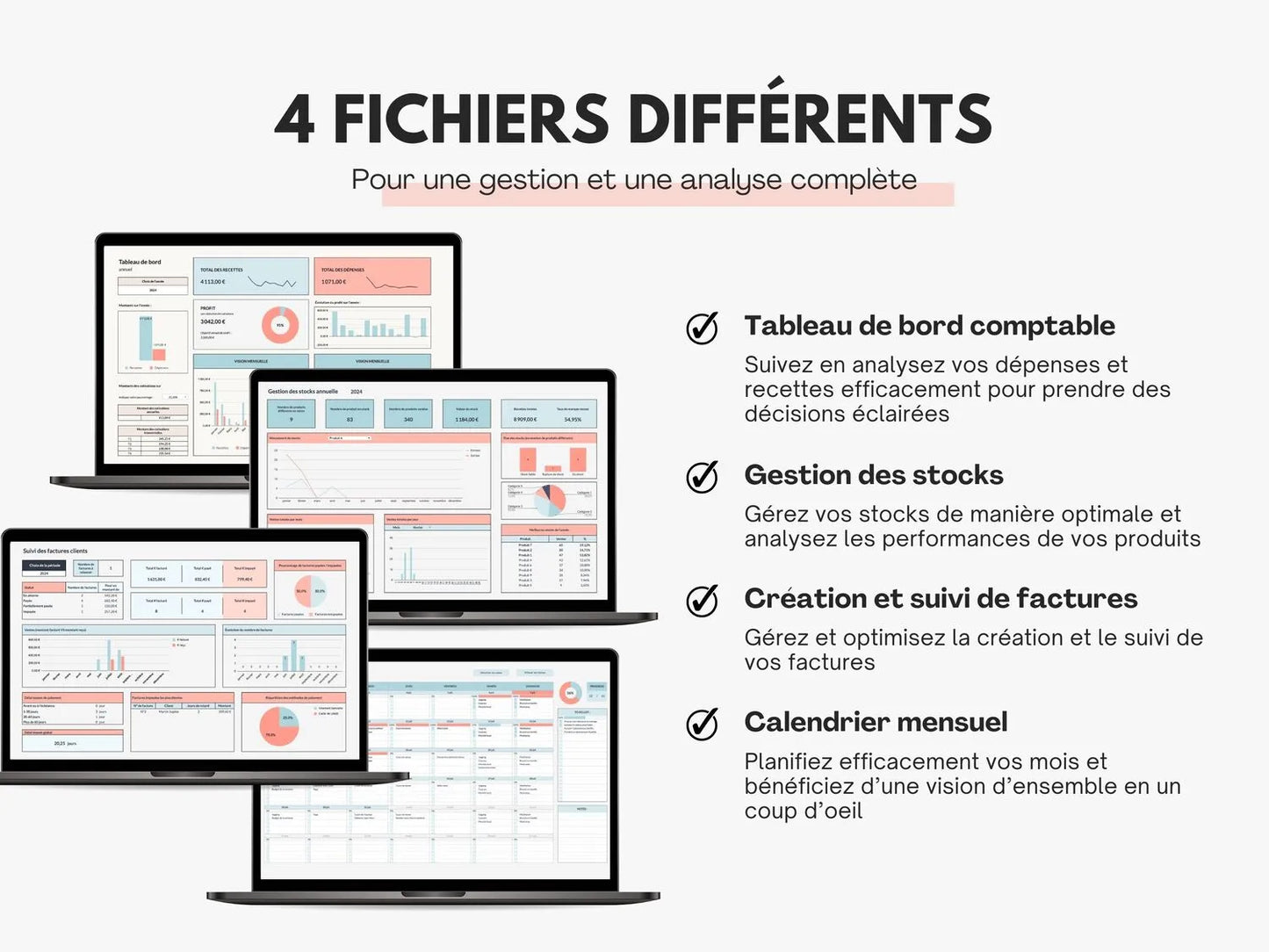 Pack gestion auto-entreprise Google sheets