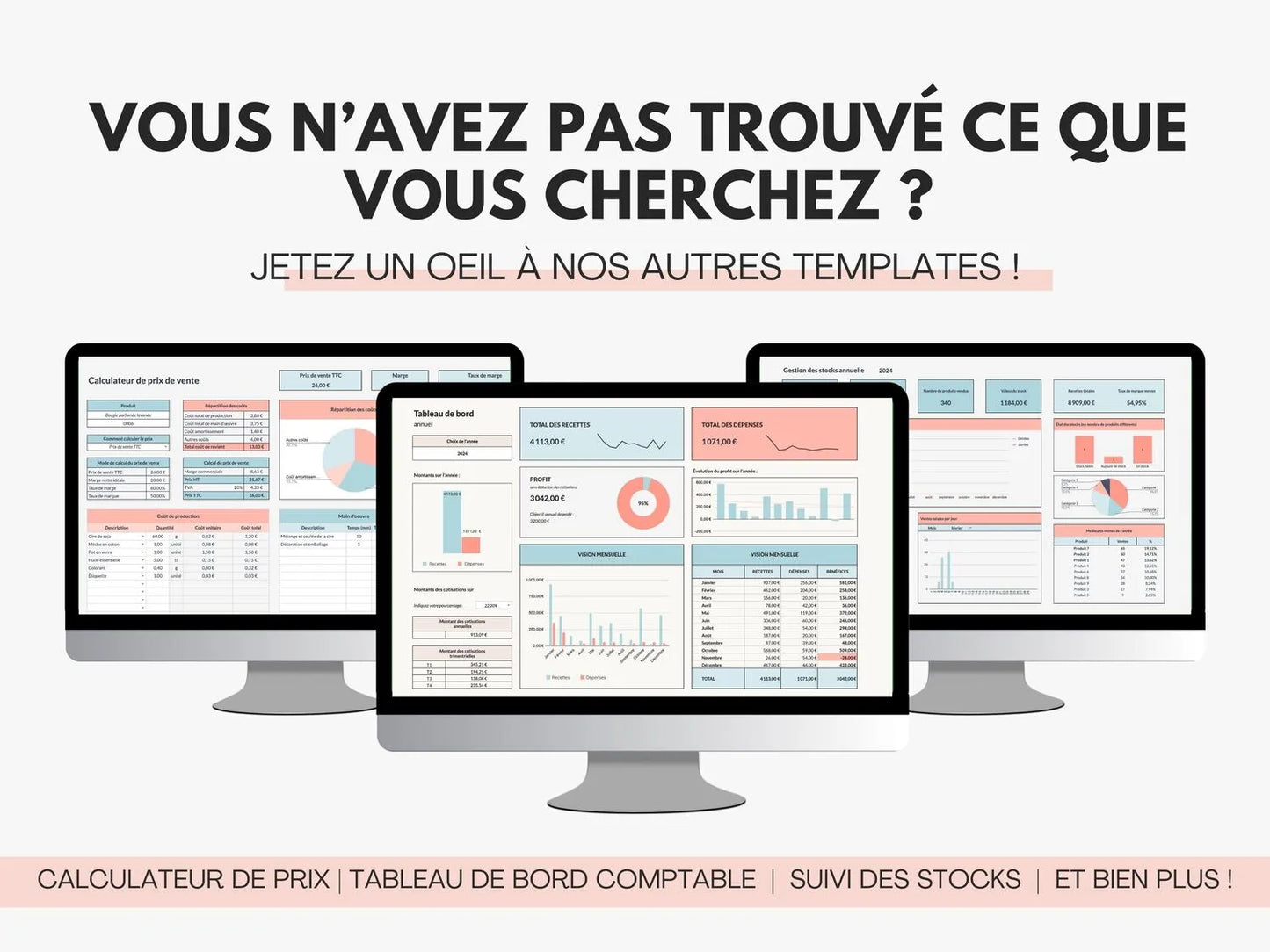 Jetez un oeil à nos autres templates Google sheets et Excel