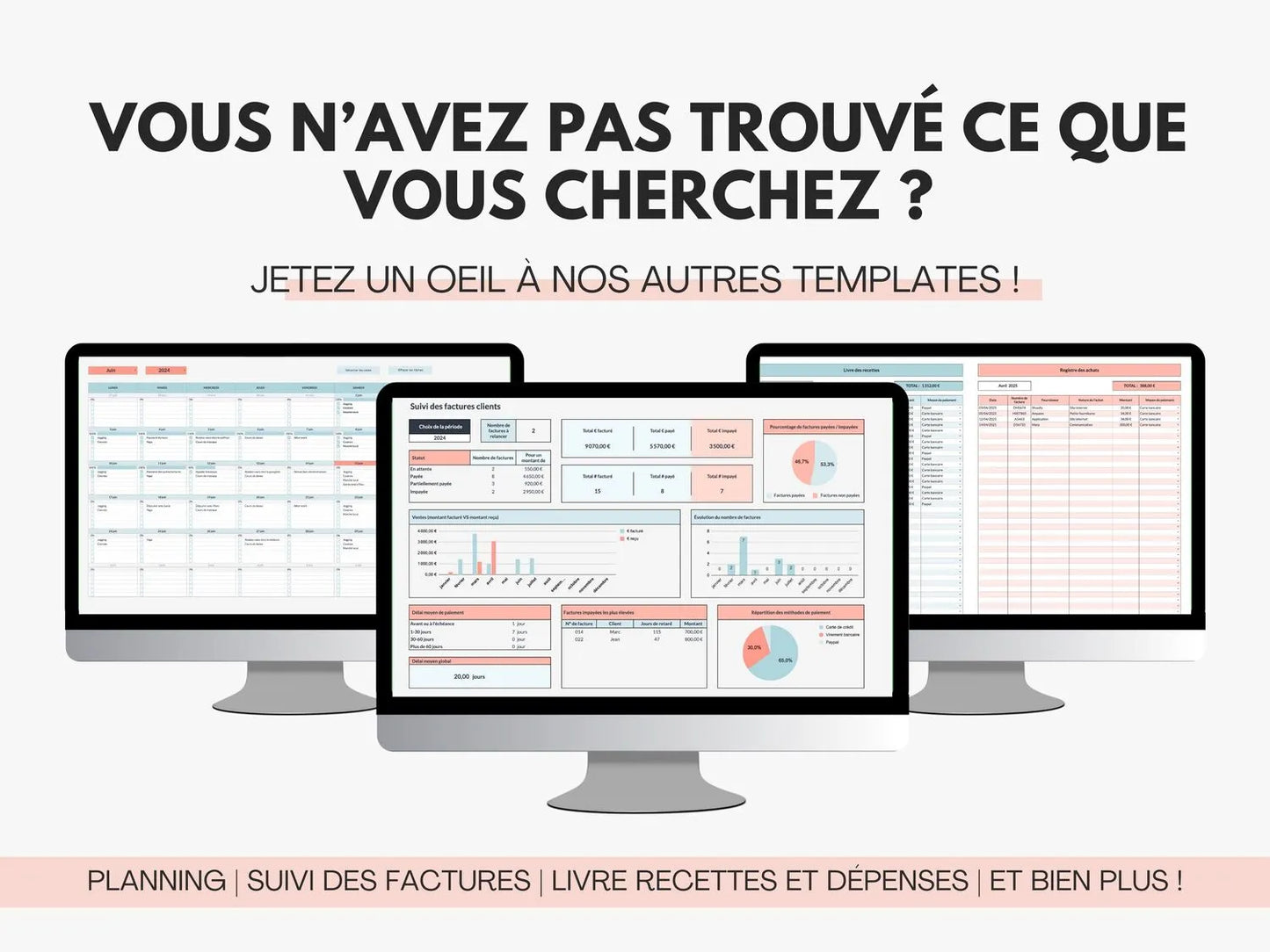 Tableau gestion locative | Suivi recettes, dépenses & réservations