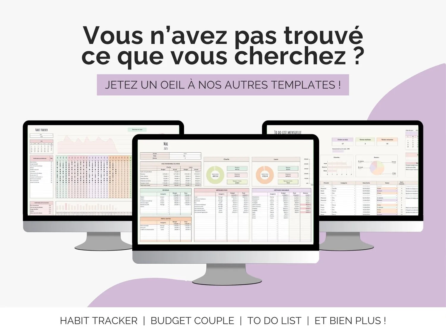Jetez un oeil à nos autres templates Excel et Google sheets !