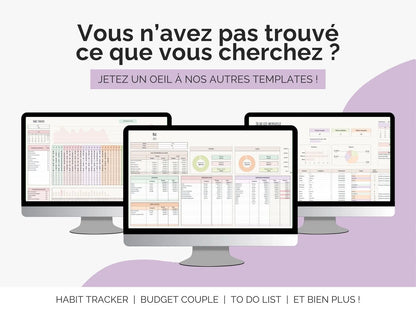 Jetez un oeil à nos autres templates Excel et Google sheets !