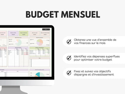 Tableau budget mensuel Google sheets