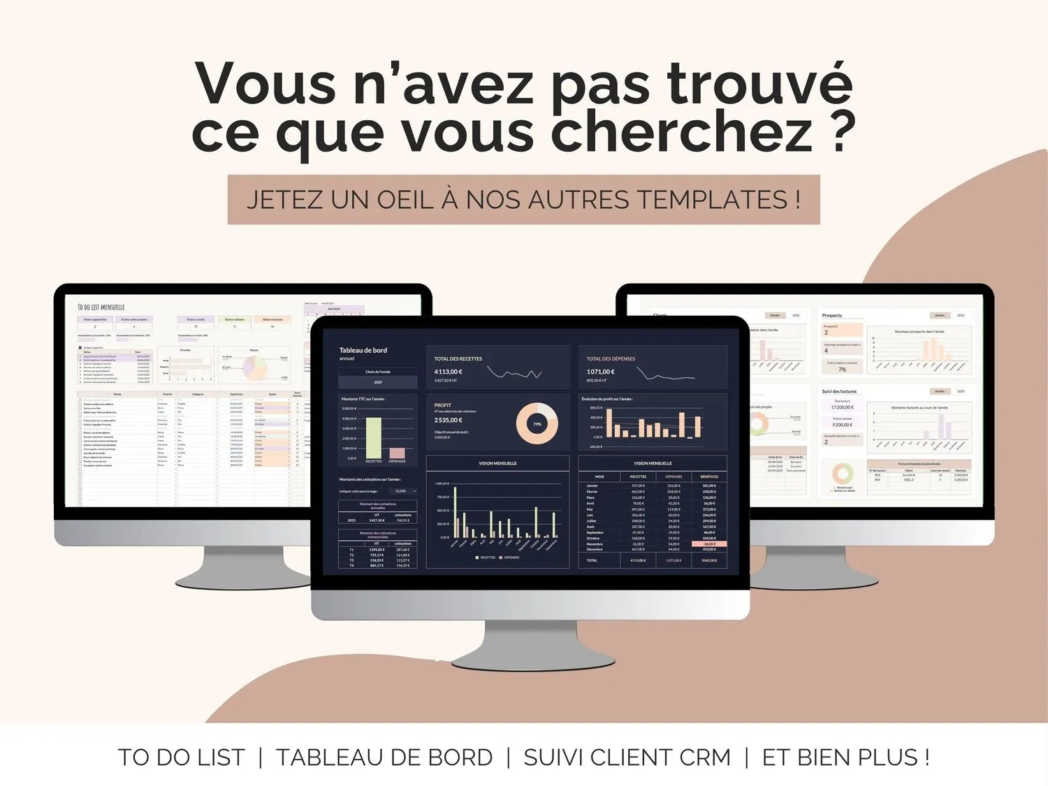 Vous n’avez pas trouvé ce que vous cherchez ? Jetez un oeil à nos autres templates !