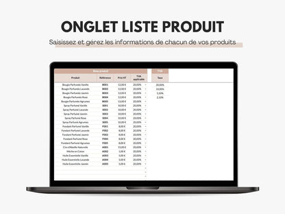 Liste des produits