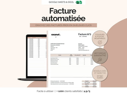 Facture auto-entrepreneur