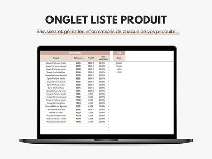 Liste produits
