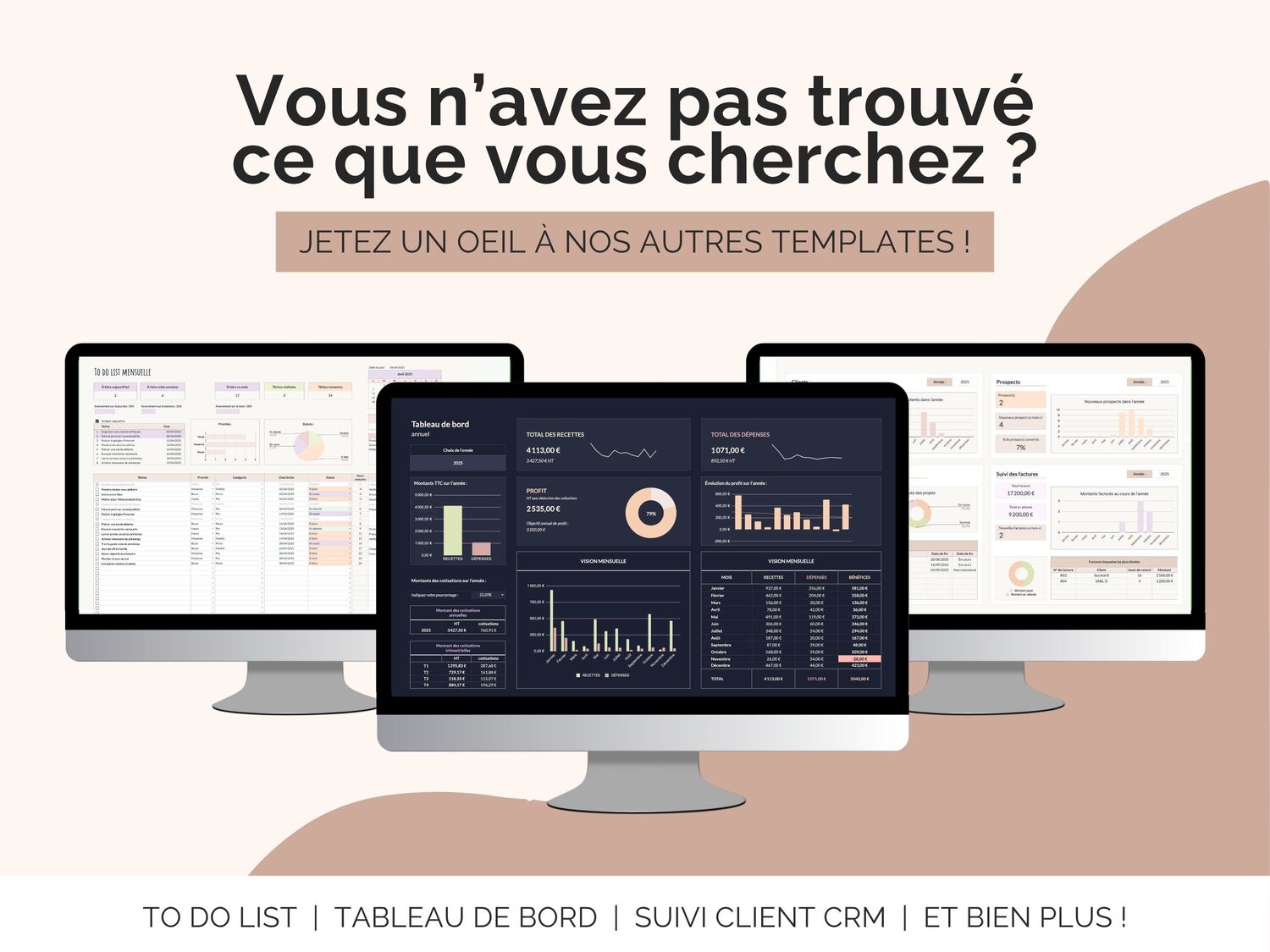 Vous n’avez pas trouvé ce que vous cherchez ?
Jetez un oeil à nos autres templates