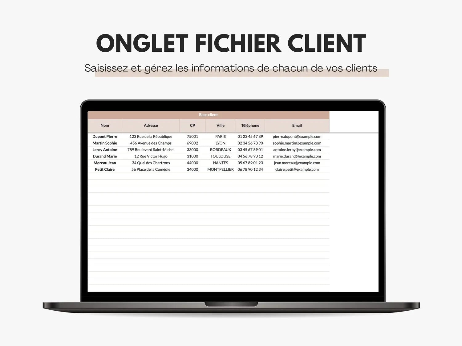 Suivi des prospects Google sheets