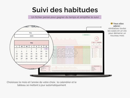 Suivi des habitudes : un fichier pensé pour gagner du temps et simplifier le suivi