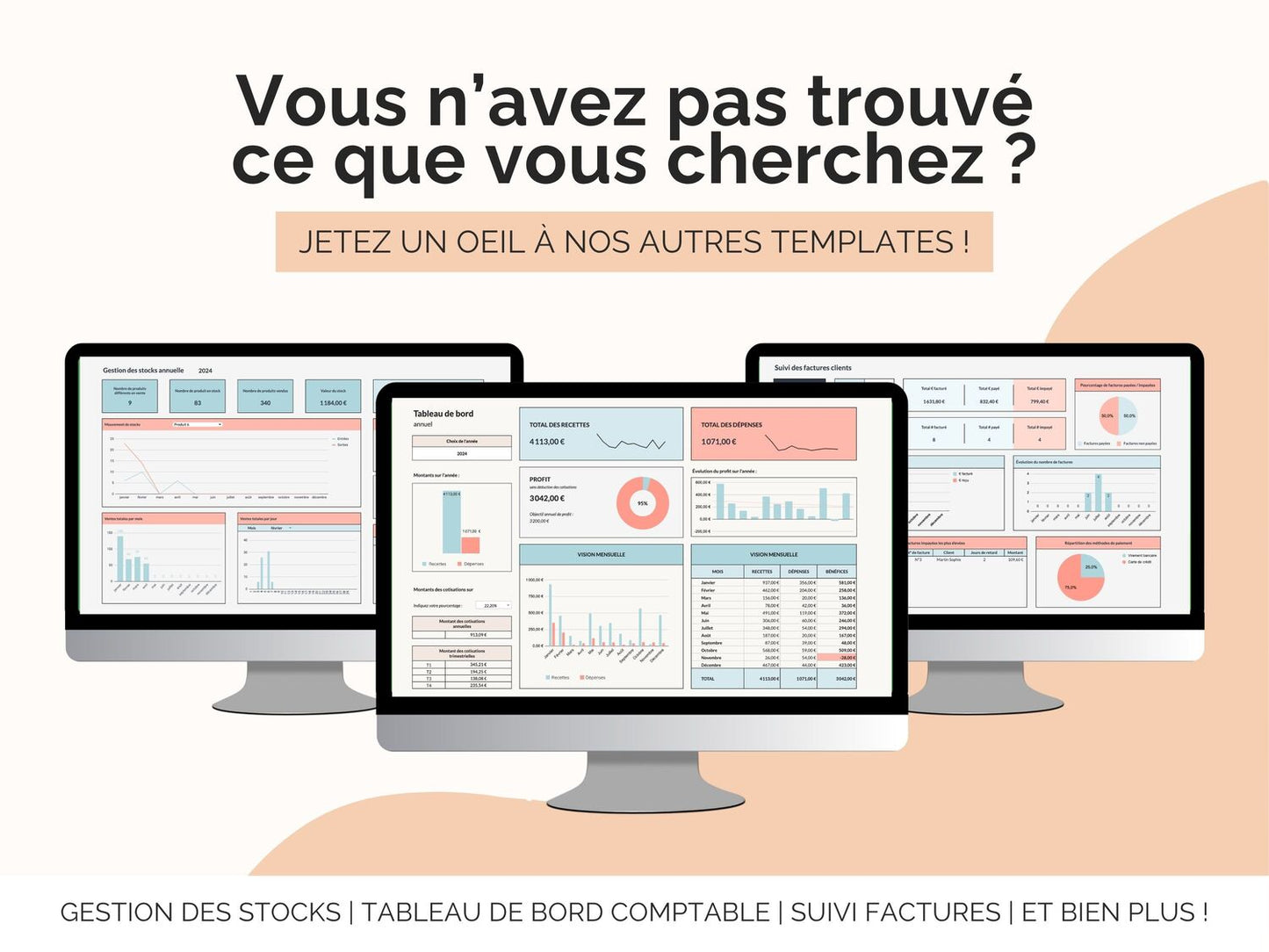 Vous n’avez pas trouvé ce que vous cherchez ? JETEZ UN OEIL À NOS AUTRES TEMPLATES !