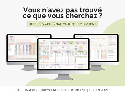 Découvrez tous nos templates Google sheets