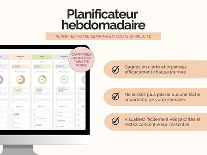 Gagnez en clarté et organisez efficacement chaque journée !