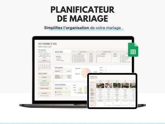 Planning mariage | Budget, tâches, prestataires, invités & plus