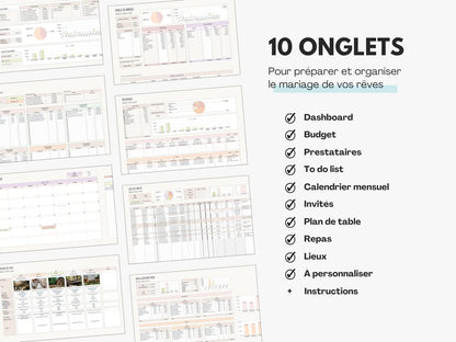 Planning mariage | Budget, tâches, prestataires, invités & plus
