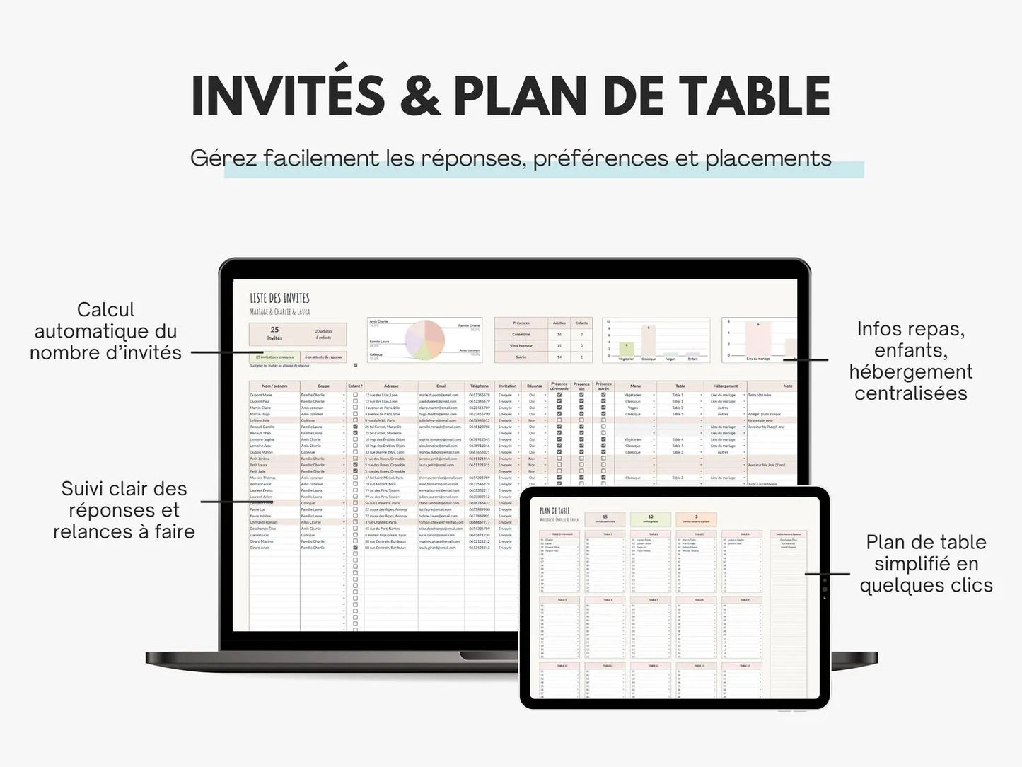 Planning mariage | Budget, tâches, prestataires, invités & plus
