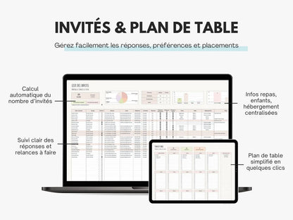 Planning mariage | Budget, tâches, prestataires, invités & plus