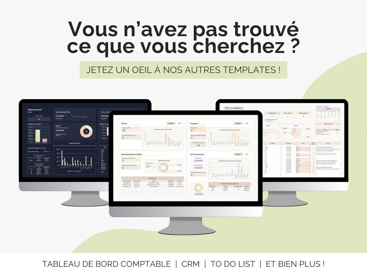 Vous n’avez pas trouvé ce que vous cherchez ? JETEZ UN OEIL À NOS AUTRES TEMPLATES !