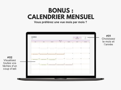Tableau gestion de projet - diagramme de gantt