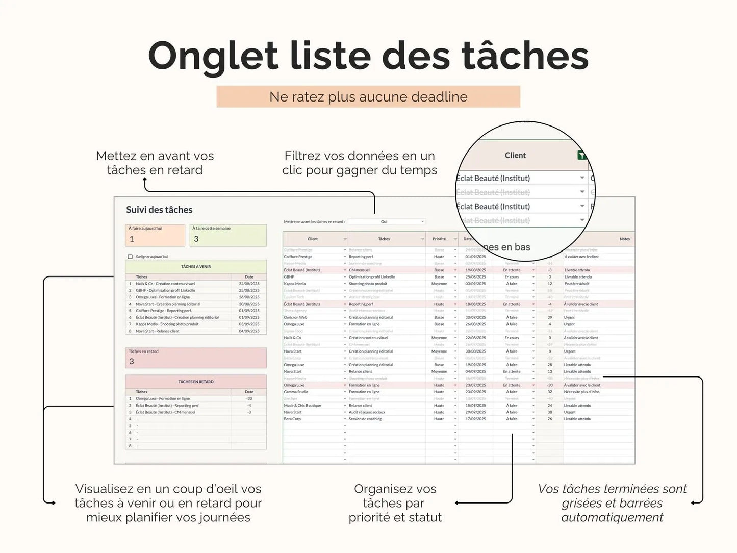 Suivi client freelance entrepreneur