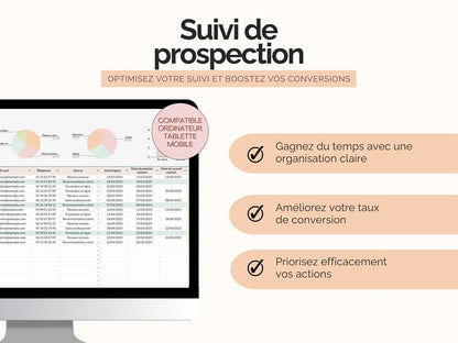 Grâce au tableau de suivi de prospection : gagnez du temps, améliorez votre taux de conversion et priorisez efficacement vos actions