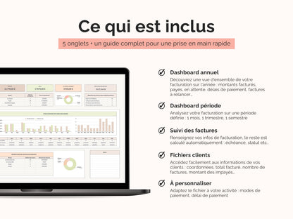 Tableau de bord gestion & suivi des factures
