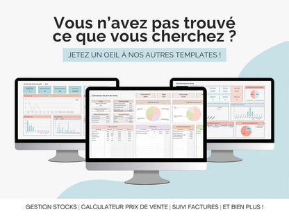 Vous n'avez pas trouvé ce que vous cherchez ? Jetez un oeil à nos autres templates Excel et Google sheets