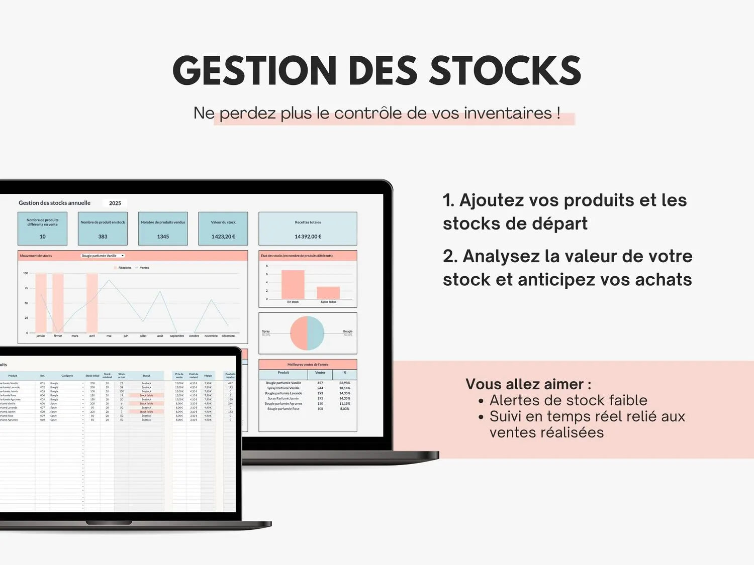 Gestion des stocks Google sheets