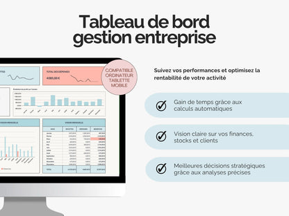 Suivez vos performances et optimisez la rentabilité de votre activité !