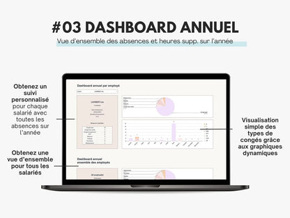 Tableau suivi de congés salariés