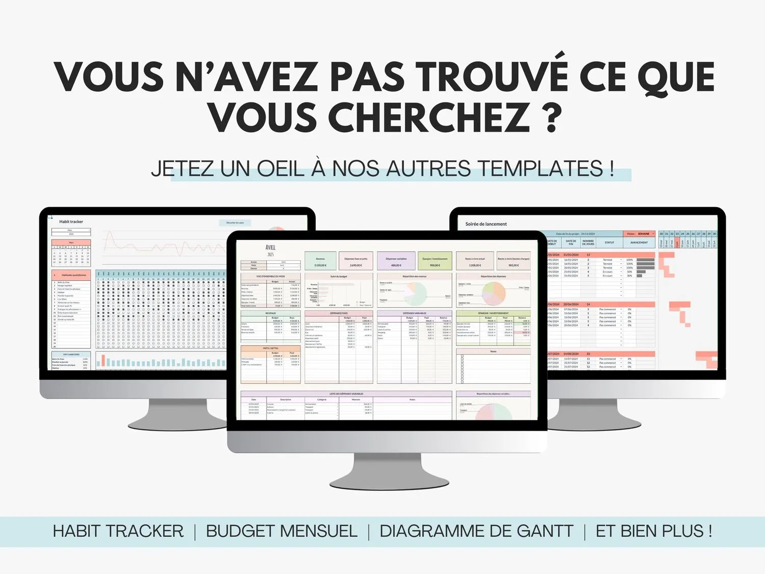 Jetez un oeil à nos autres templates Google sheets