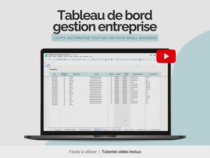 Tableau de bord gestion auto-entreprise