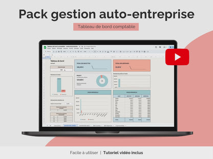Pack gestion auto-entreprise | Tableau de bord gestion
