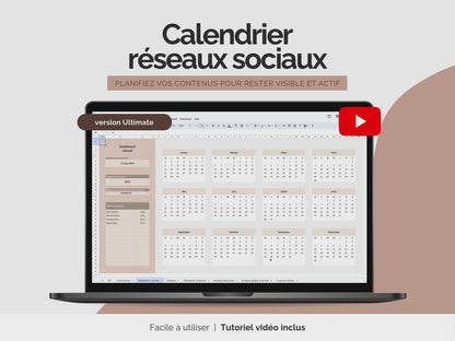 Calendrier éditorial social media | Version complète