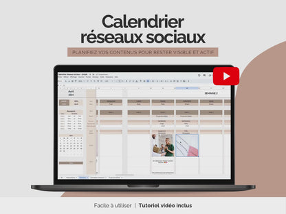 Calendrier éditorial social media | Version simplifiée