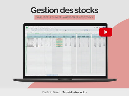 Tableau gestion des stocks | Inventaire des stocks